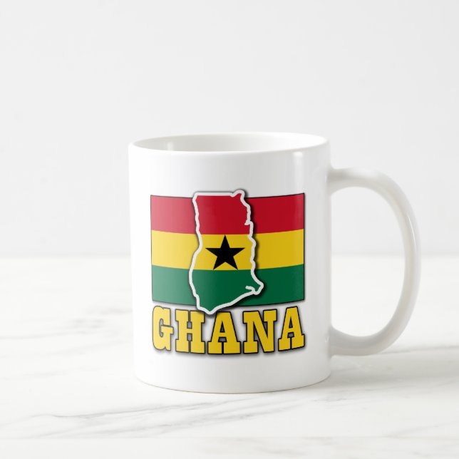 Mug Terre de drapeau du Ghana (Droite)
