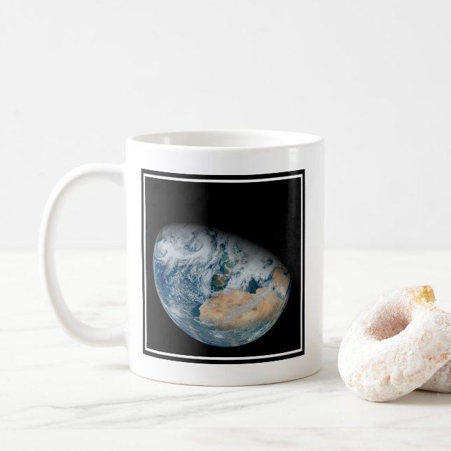Mug Terre Montrant L'Afrique Du Nord Et L'Europe Du Su (Avec donut)