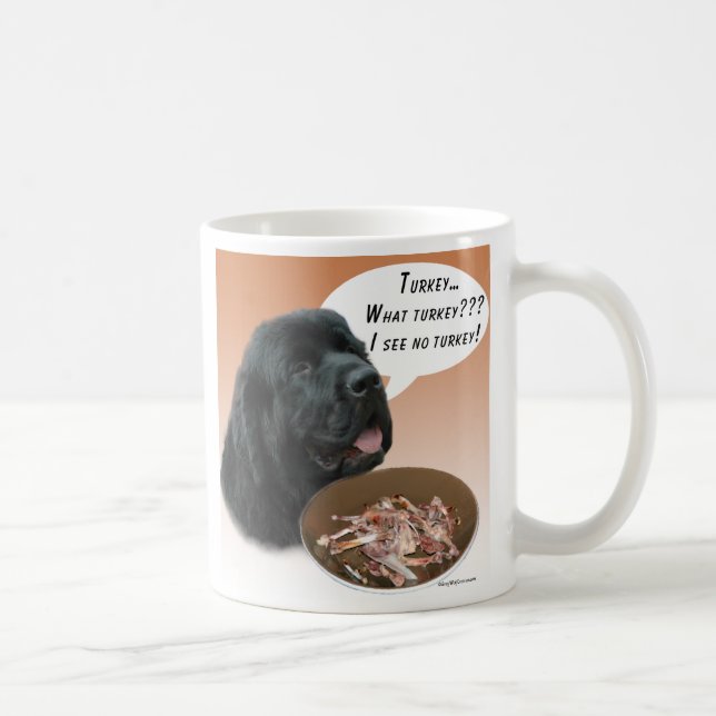 Mug Terre-Neuve (noir) Turquie (Droite)