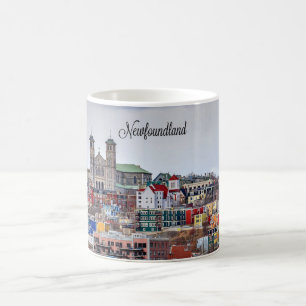 Mug Terre-Neuve, photo panoramique de la ville