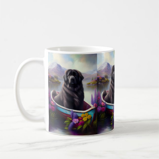 Mug Terre-Neuve sur une pédale : une aventure Pittores (Gauche)