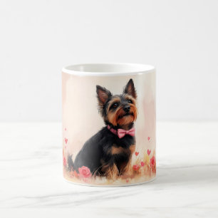 Mug Terrier Australien avec des Roses - Saint-Valentin