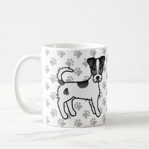 Mug Terrier de Parsons Russell à poil dur noir et blan