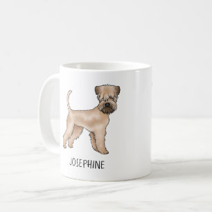 Mug Tervueren à poil doux debout avec nom