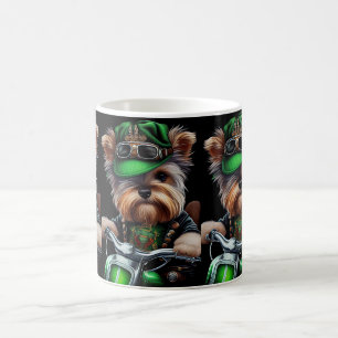 Mug Tervueren Biewer terrier chien faisant du vélo jou
