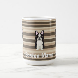 Mug Tervueren de Boston, Maman Boston Neutre rayé