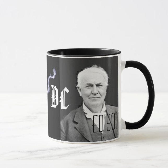 Mug Tesla contre Edison (Droite)