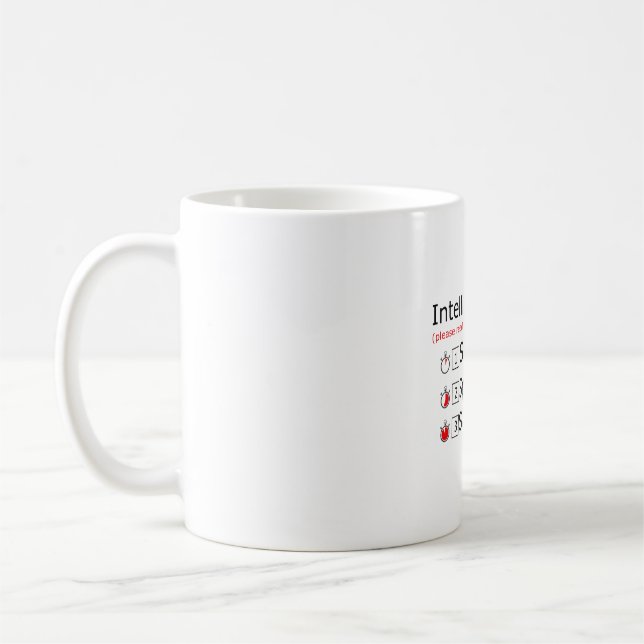 Mug Test d'intelligence Dites Oeil M A P Ness blague (Gauche)