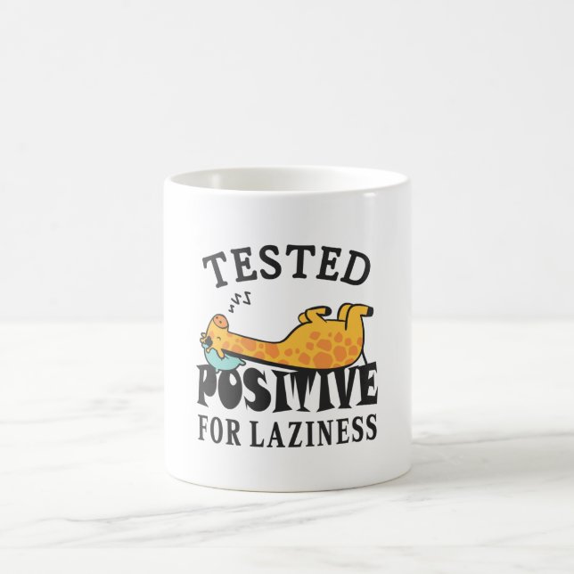 Mug Testé positif à la paresse Girafe (Centre)