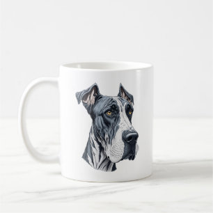 Mug Tête de Grand Danois stylisée