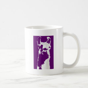 Mug tête de lama dans le pourpre
