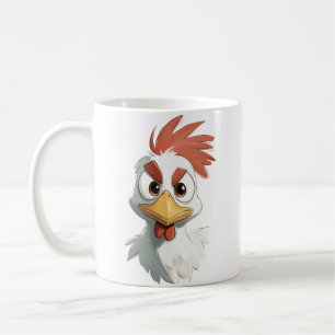 Mug Tête de poulet de dessin animé en colère