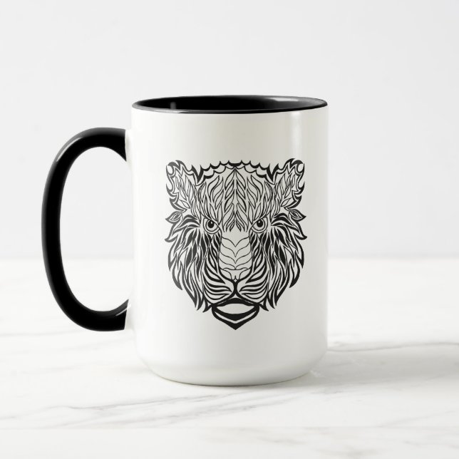Mug Tête de tigre de style (Gauche)