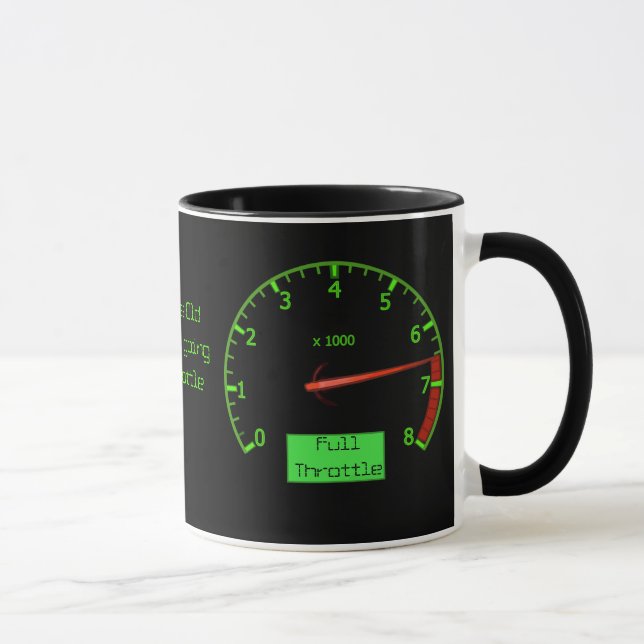 Mug Tête personnalisable d'essence de vitesse (Droite)
