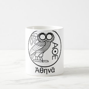 Mug Tetradrachm du hibou d'Athéna (police grecque)