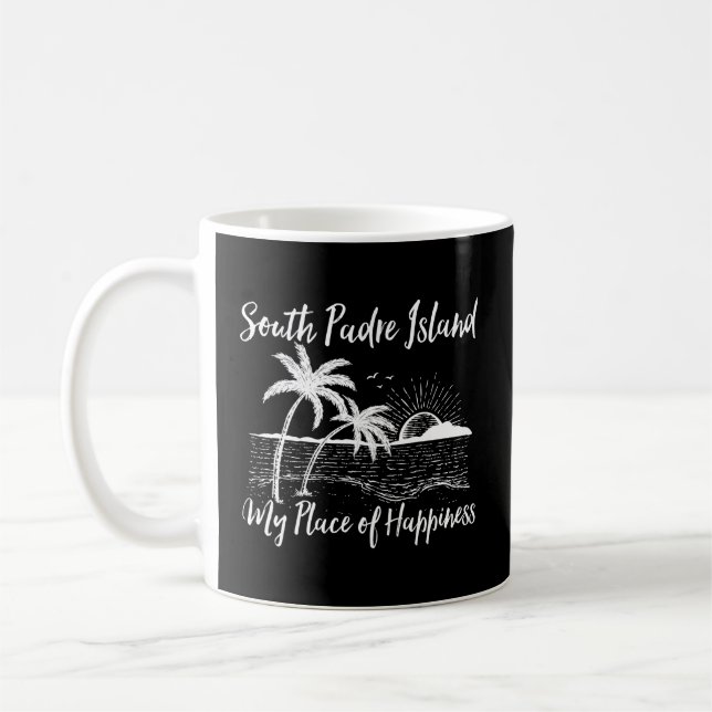 Mug Texas Beach Ma Place De Hapess South Padre Island (Gauche)
