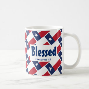 Mug TEXAS DRAPEAU Écriture personnalisée BLESSEE Texan