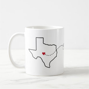Mug Texas to Louisiana - Heart2Heart