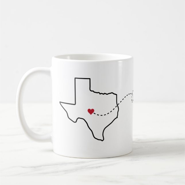 Mug Texas to Minnesota - Heart2Heart (Gauche)