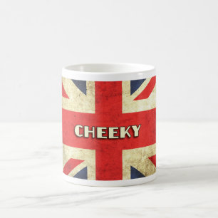 Mug Texte britannique sur la grunge   d'Union Jack