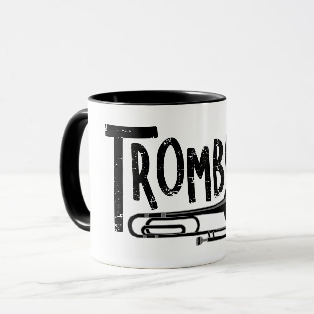 Mug Texte brut Trombone (Devant gauche)