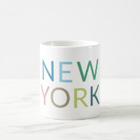 Texte coloré de New York  