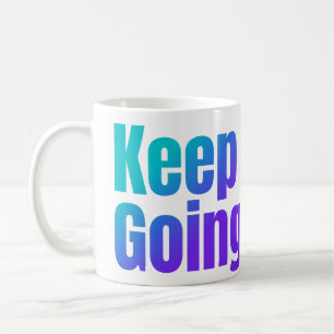 Mug Texte coloré Gradient Inspirationnel Continuer