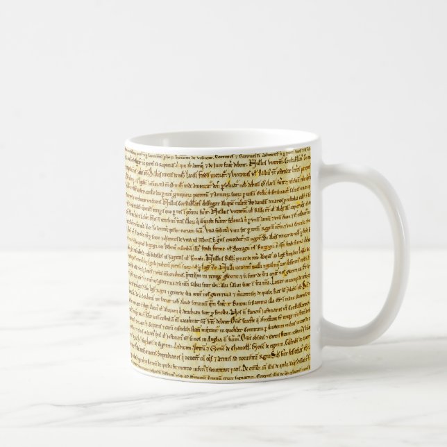 Mug Texte de la Magna Carta (Droite)
