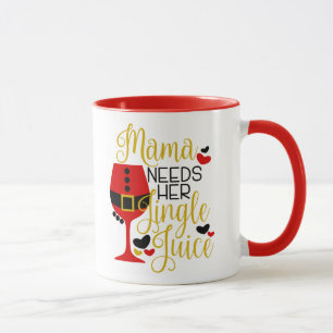 Mug Texte de Noël arrière - plan