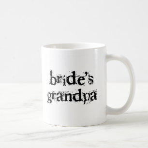 Mug Texte de noir du grand-papa de la jeune mariée