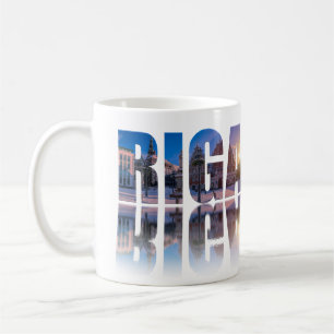 Mug Texte de Riga, Lettonie