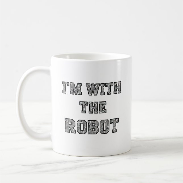 Mug Texte de robot (Gauche)
