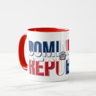 Mug Texte du drapeau de la Rép. dominicaine Concepti
