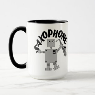 Mug Texte du robot saxophone