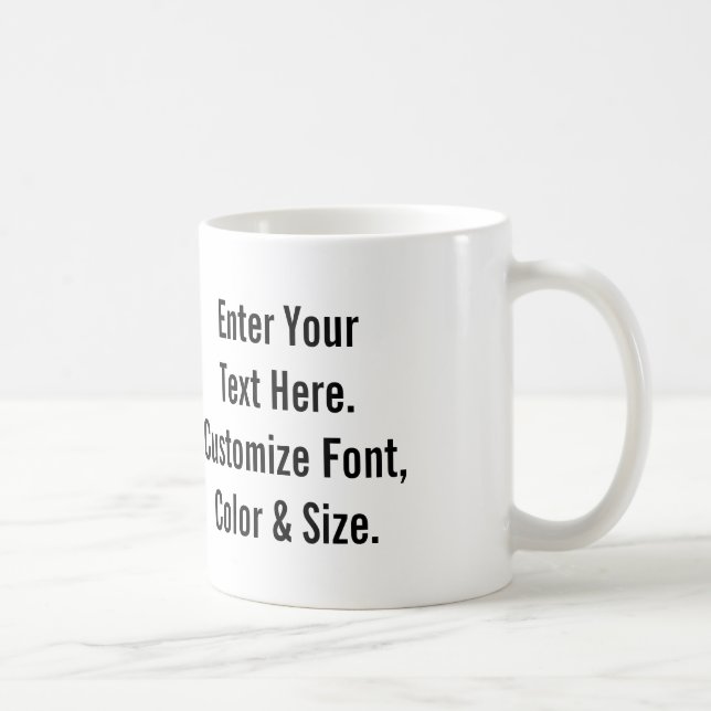Mug Texte fait sur commande (Droite)