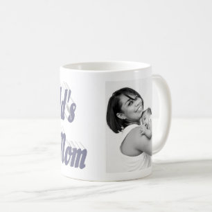 Mug Texte gris photo de la meilleure maman