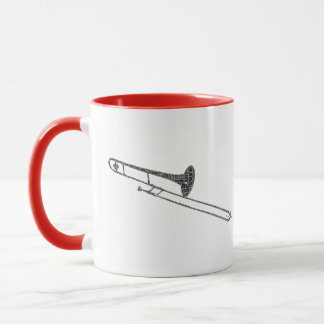Mug Texte noir en forme de mot trombone