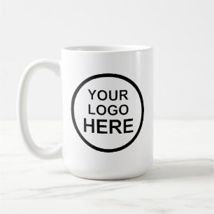 Mug texte noir votre logo ici