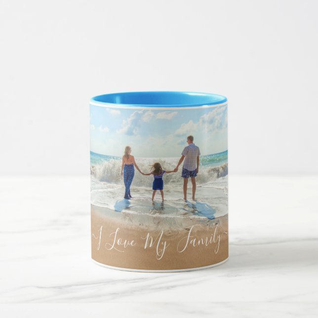 Mug Texte Photo Personnalisé Votre Propre Design J'Aim (Centre)