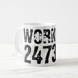 Mug Texte usé et rayé Workout 247365 rustique
