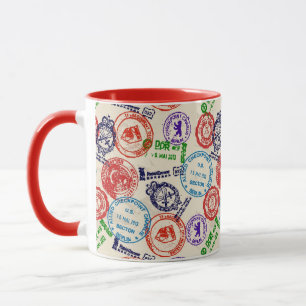 Mug Texture avec de vrais timbres