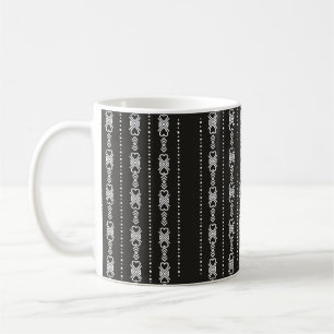 Mug texture cardiaque aztèque Abstraite