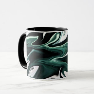 Mug Texture de flux de marbre liquide fluide élégant a