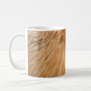 Mug Texture de fourrure de renard rouge