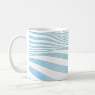 Mug texture de l'eau Abstraite faite à la main peinte