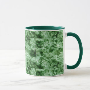 Mug Texture de marbre verte