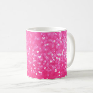 Mug Texture de photo scintillante rose chaud vibrant