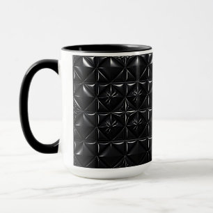 Mug Texture de prisme noir 