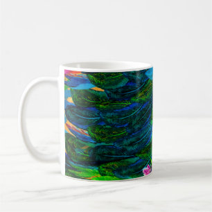Mug texture du tissu de soie. arrière-plan. fée coloré