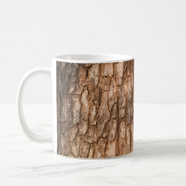 Mug Texture écorce d'arbre, arrière - plan de bois nat (Gauche)